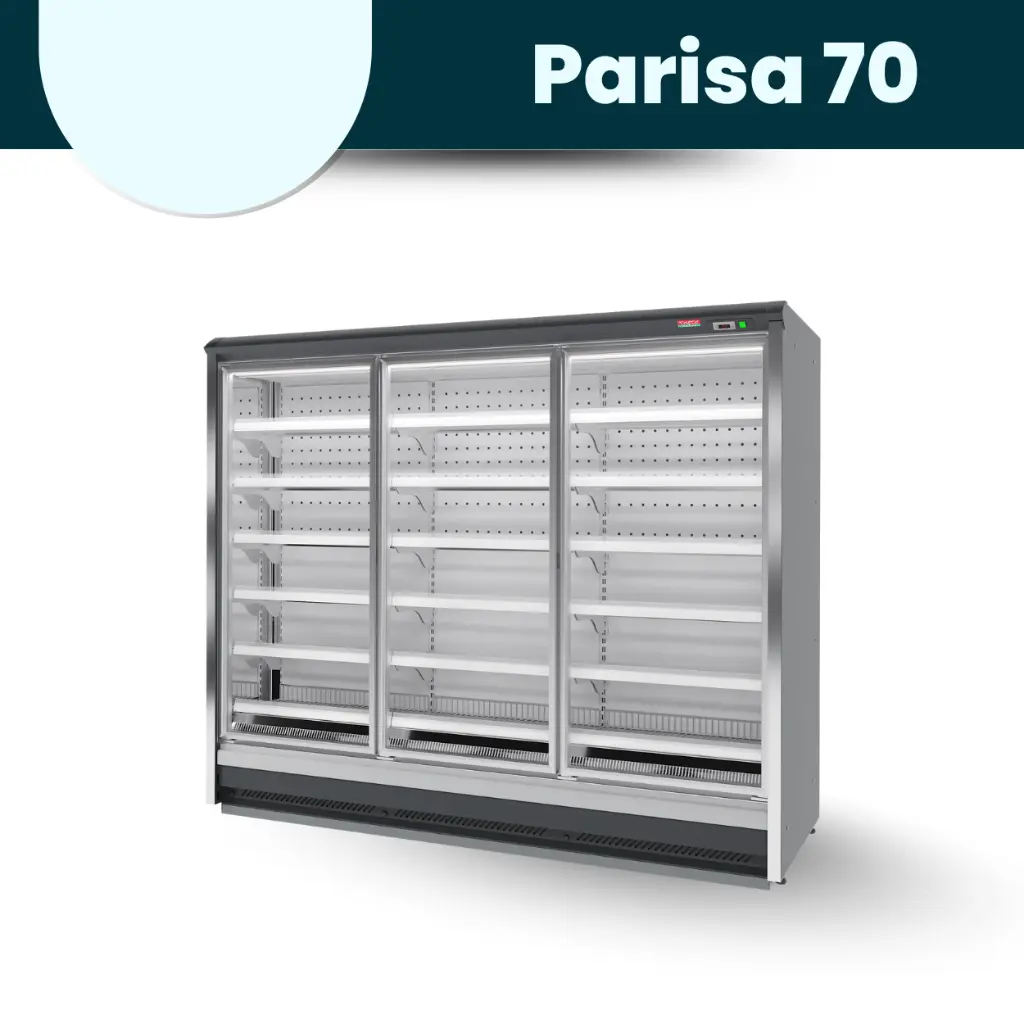 ColdCo Parisa 70 Hinged Door Cabinet Gray 2.webp