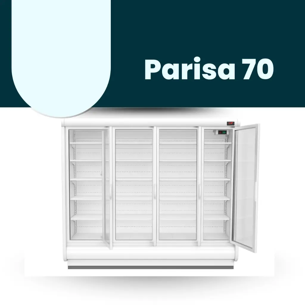 ColdCo Parisa 70 Hinged Door Cabinet 1875W white 2050H