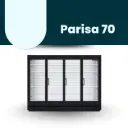 ColdCo Parisa 70 Hinged Door Cabinet 2500W Black 2050H