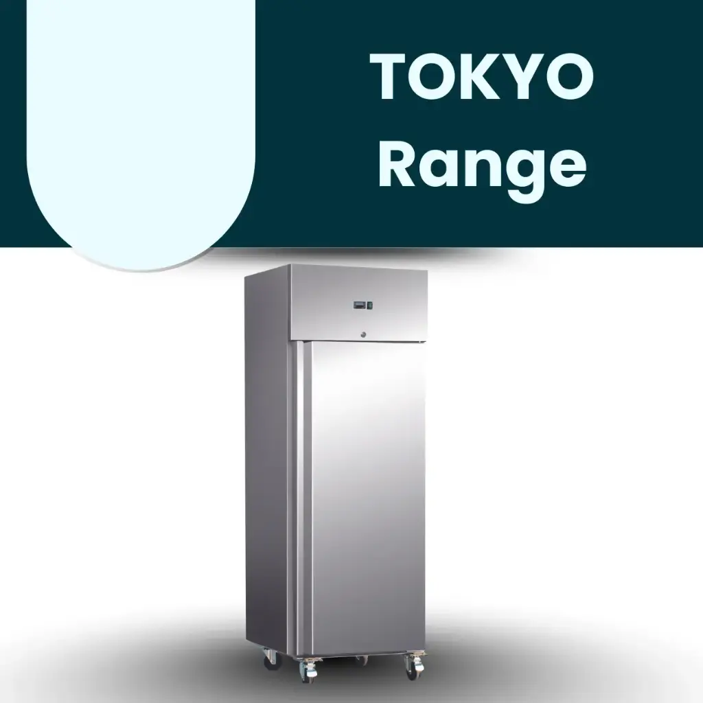 Coldco Tokyo 1dr plug in catering fridge 680x845x2000 537L -2/+8 230V
