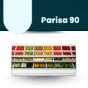 ColdCo Parisa 90 Open Fruit & Veg 2500 WHITE 2050H