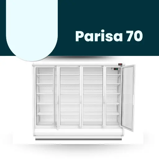 [CCP70HD312W2050H] ColdCo Parisa 70 Hinged Door Cabinet 3125 white 2050H